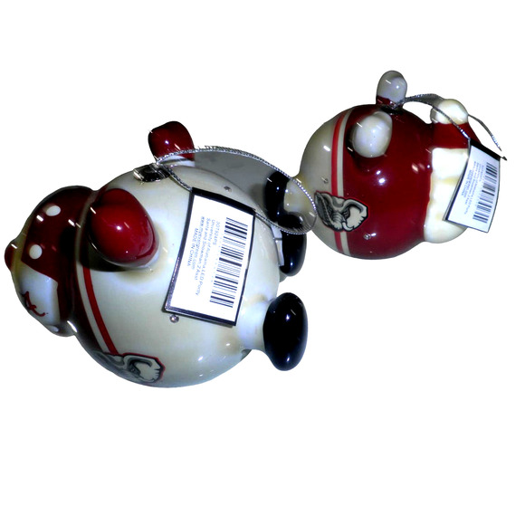 Alabama Crimson Tide NCAA Licensed LED Santa & Snowman Christmas Ornaments - Picture 4 of 8